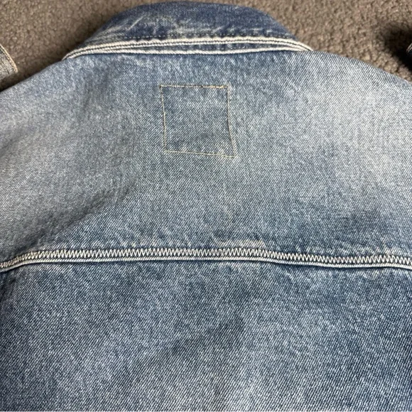 VTG Sean John Jacket Men Blue Denim Pearl Snap Button Pockets Cowboy. - Picture 13 of 14